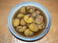 手作りの栗の甘煮